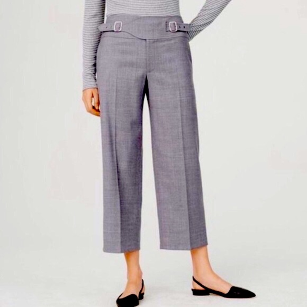 Club Monaco Yunii straight Wool Mix Crop Pants
